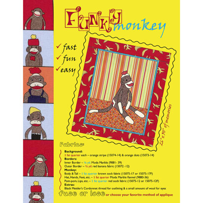 Moda Fabrics Funky Monkey Quilt - Downloadable PDF