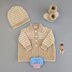 Charles Matinee Coat, Hat & Booties 16 inch chest newborn