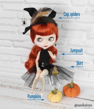 Halloween Witch for Blythe doll