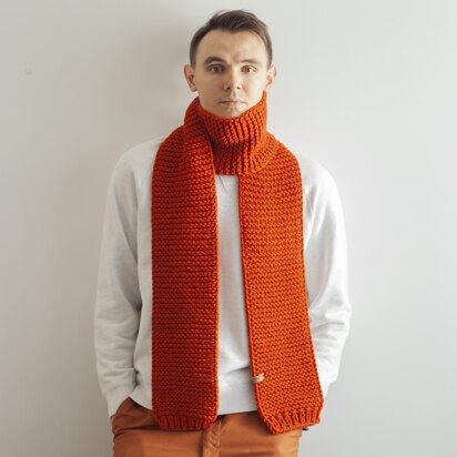 Men`s long scarf + VIDEO