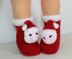 Toddler Santa Head Christmas Slippers