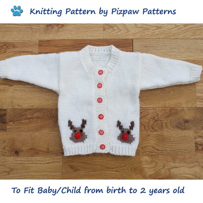Rudolph the Reindeer Cardigan (24) - knitting pattern