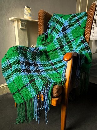 Crochet & Weave Marshall Tartan Throw