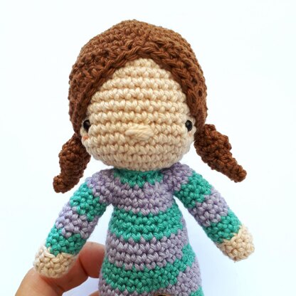 Sleepy Jenny amigurumi doll