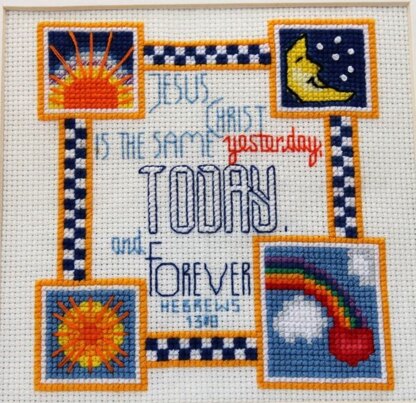 Luhu Stitches Sun and Moon Sampler - Downloadable PDF