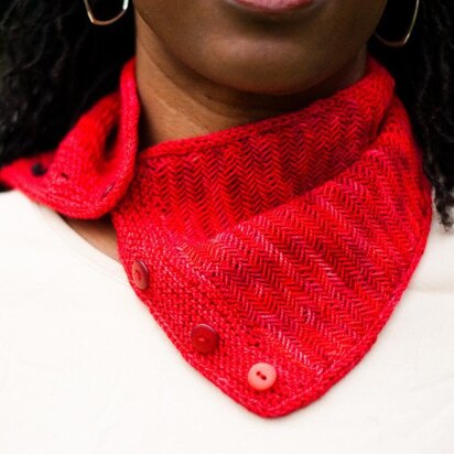 Red Herringbone - knitting pattern