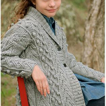 Child's Tammy Cardigan in Ella Rae Classic Heathers