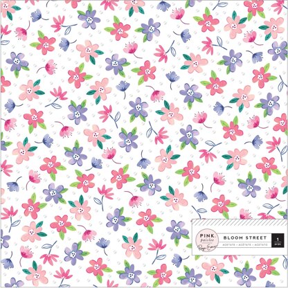 American Crafts Paige Evans Bloom Street Specialty Paper 12"X12" - Acetate W/Iridescent Foil