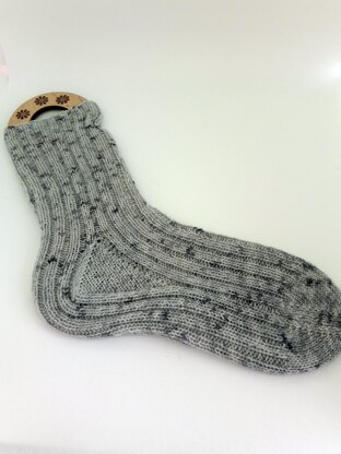 Cozy Ribs - toe up socks