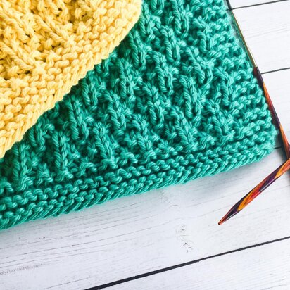 Waffle Knit Dish Cloth Pattern