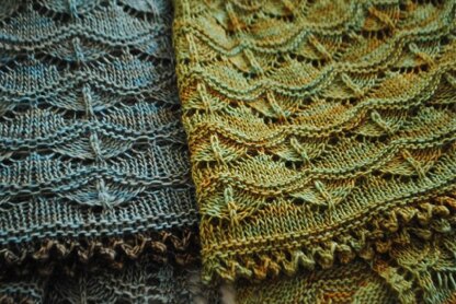 Rose harbour shawl