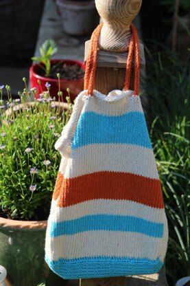 How to Knit a Market Tote Bag (Free Pattern)