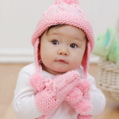 Knit Baby Set in Red Heart Soft Baby Steps Solids - WR1630 - knitting pattern