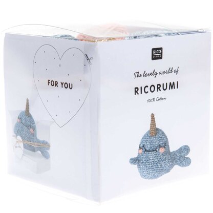 Rico Ricorumi Crochet Kit - Wild Animals Narwhal