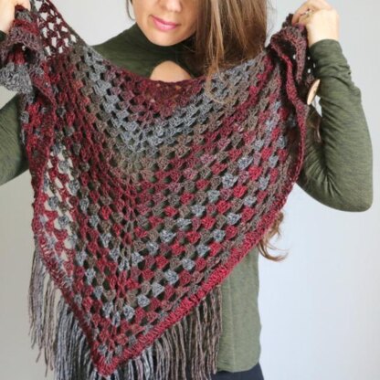 Feathered Fall Shawl