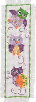 Permin Owls Bookmark Cross Stitch Kit - 7cm x 22cm