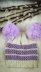 Two colour newborn beanie