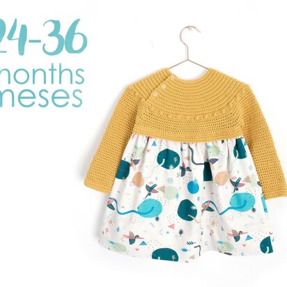 Size 24-36 months -  Prehistoric Bodice / Sweater