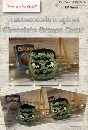 Frankenstein Inspired Chocolate Orange Cover Knitting Pattern