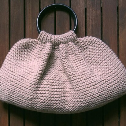 Chunky Garter Stitch Knitting Bag