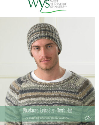Mens Hat in West Yorkshire Spinners Bluefaced Leicester DK Country Birds Collection - Downloadable PDF