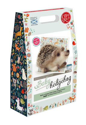 The Crafty Kit Company Baby Hedgehog Needle Felting Kit - 190 x 290 x 94mm
