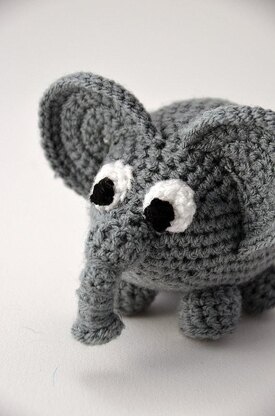 Elephant Crochet Pattern, Elephant Amigurumi