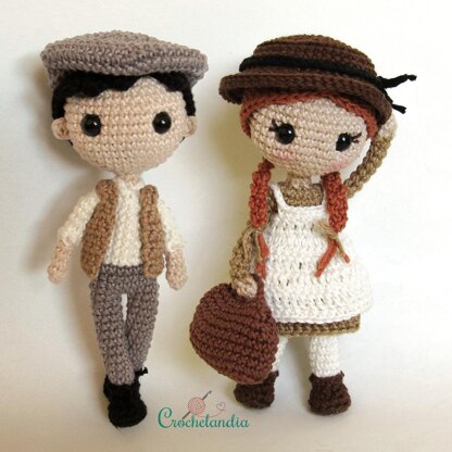 Gilbert Blythe amigurumi doll - crochet pattern by Crochelandia
