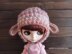 Lamb beanie for doll