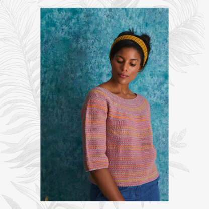 Sunrise Pullover - Sweater Knitting Pattern For Women in Willow & Lark Ramble