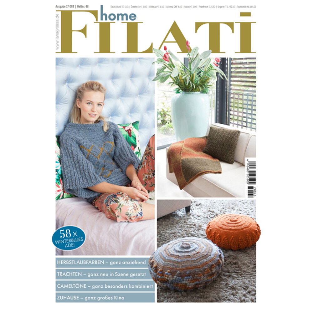 Lana Grossa Filati Home Issue 68 PDF at WEBS | Yarn.com, image size:1000x1000