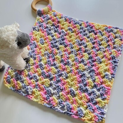 Teething Ring Lovey Blanket