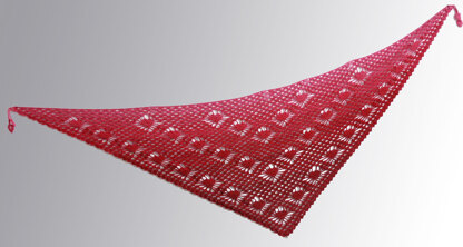 Crochet shawl Be my Valentine