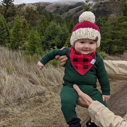 Santa Hat Christmas Pompom Baby Child