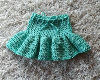 Ruffle skirt 2024 crochet pattern