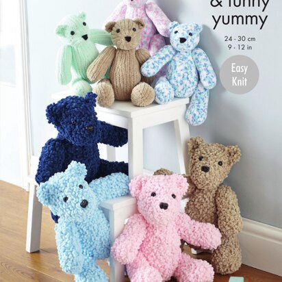 Teddies in King Cole Yummy and Funny Yummy - 9137 - Downloadable PDF