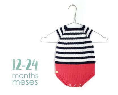 Size 12-24 months - Sailor Baby Romper