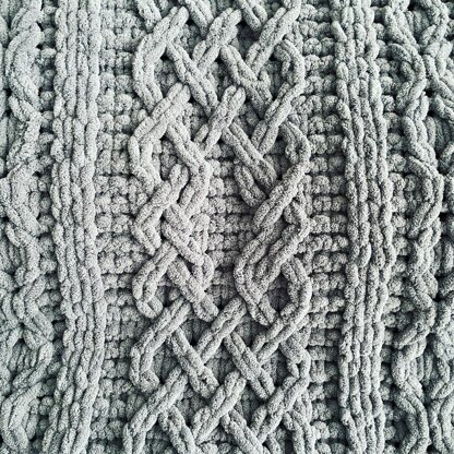 Celtic Tower Cable Blanket