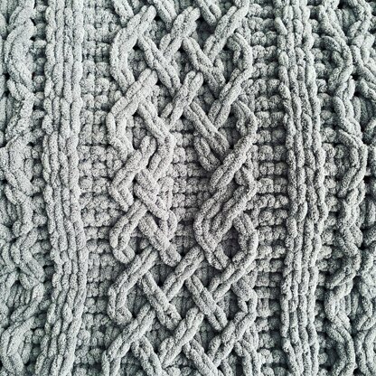 Celtic Tower Cable Blanket