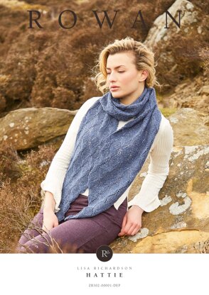 Hattie Scarf in Rowan Felted Tweed DK (DE) - Downloadable PDF