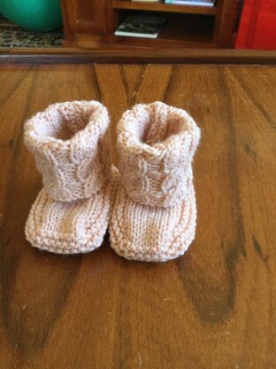 Cable Cuff Booties