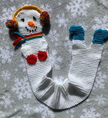 Upside Down Snowman Scarf