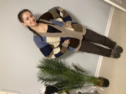Patchwork party cardi #2