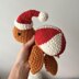 Christmas candy turtle crochet pattern, PDF, amigurumi peppermint candy turtle tutorial