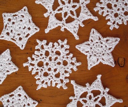 Quick and simple snowflakes and stars