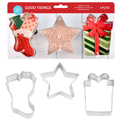 R&M Good Tidings Cookie Cutters Set of 3