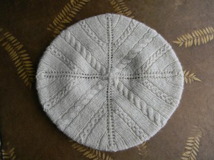 Cable & Lace Beret