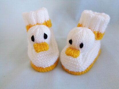 Duck and Bunny Baby Booties