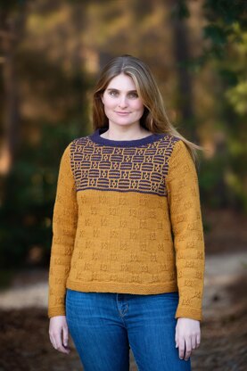 Windham Mosaic Yoke Pullover #196