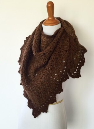 Alpaca Triangle Shawl or Scarf